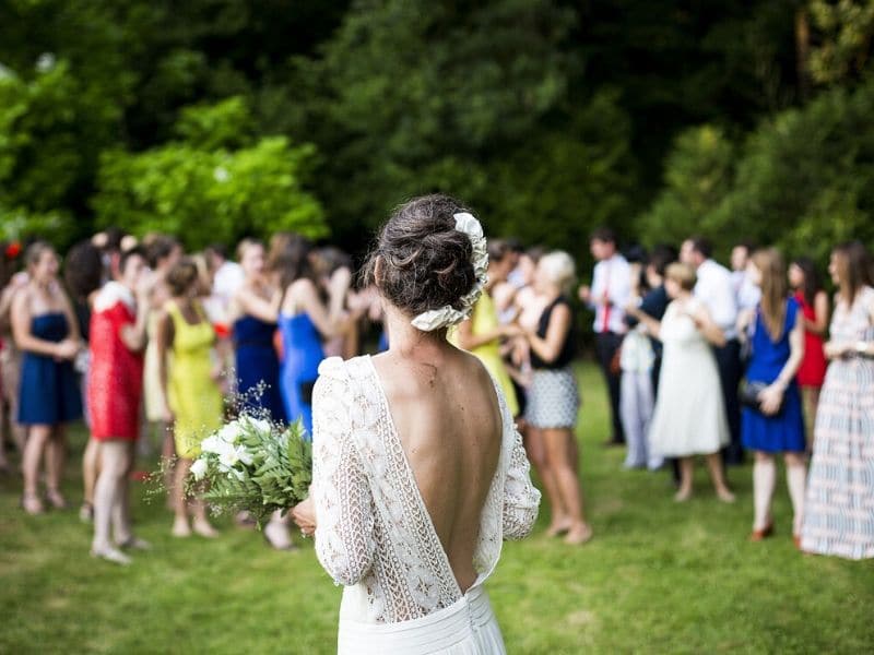 bride at wedding