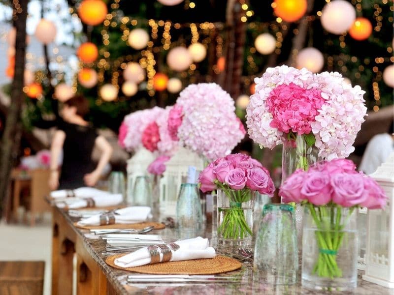 reception flowers