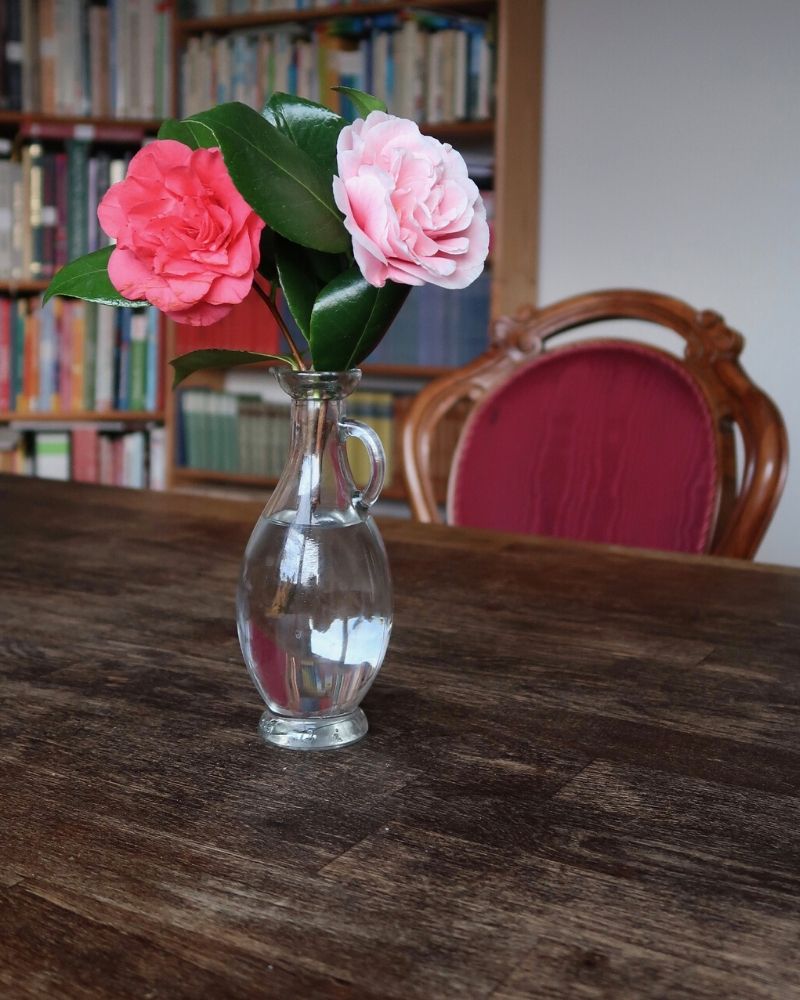 flower vase on table