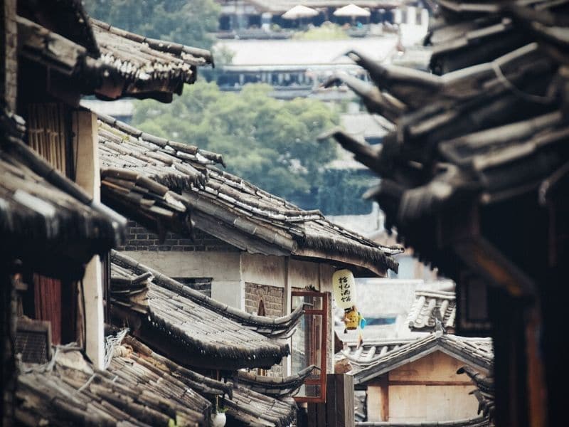 roofs in china street