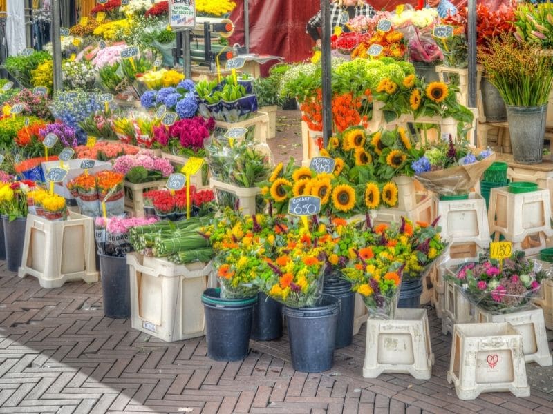 stand flower market