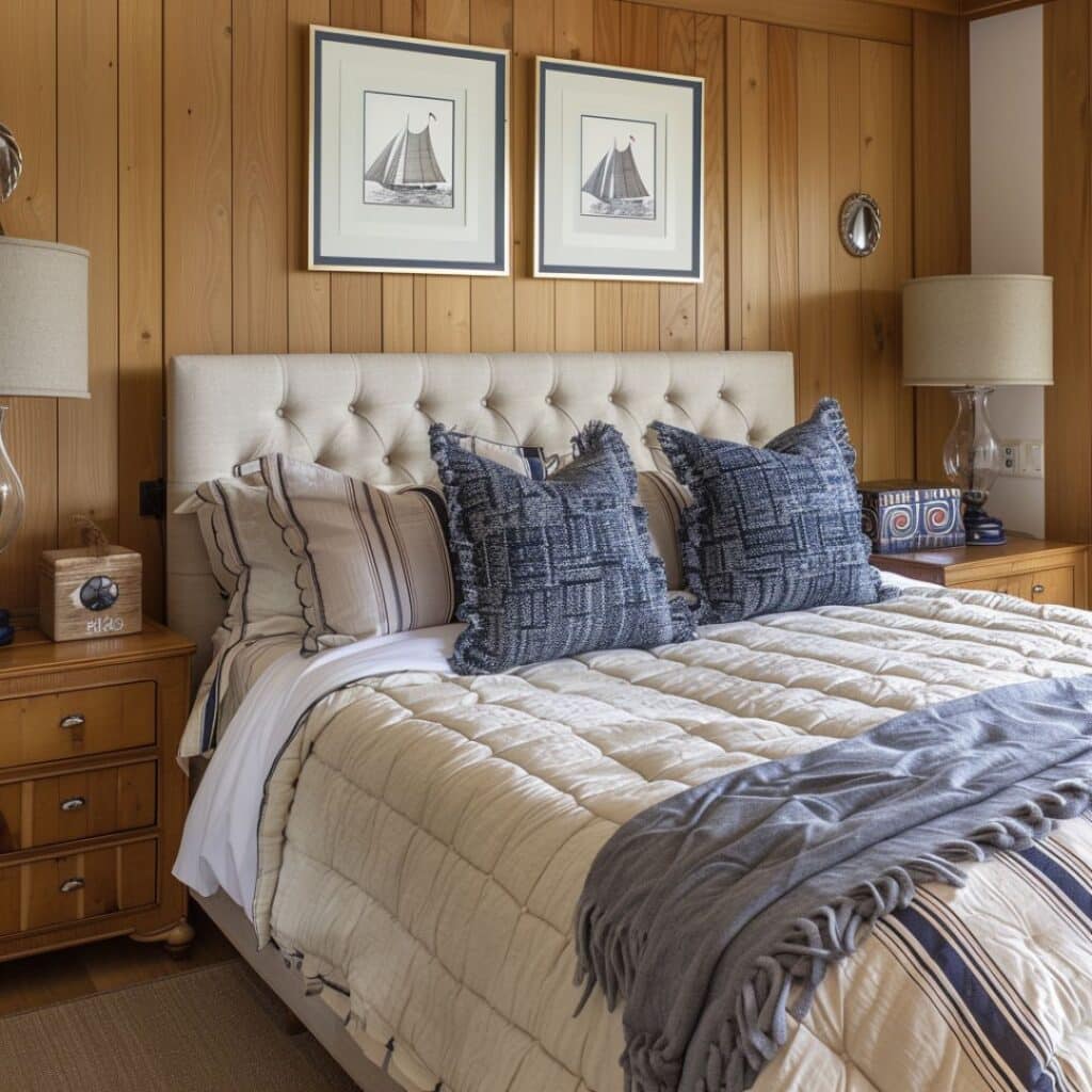 Nautical guest room interior design