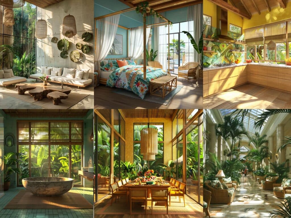 Tropical interior design ideas