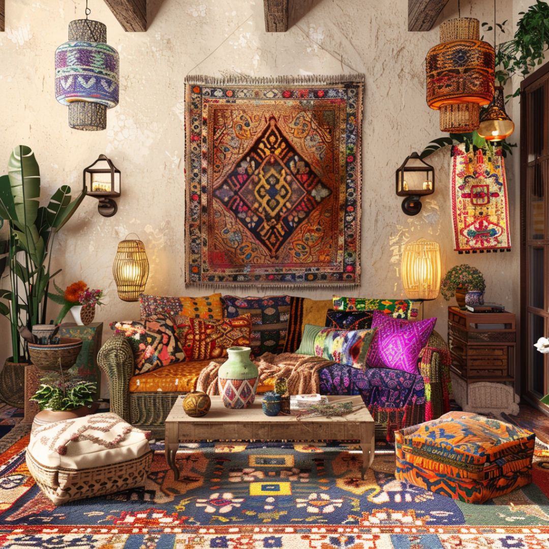 24 Bohemian Interior Design Ideas: Embrace Eclectic Style and Vibrant ...