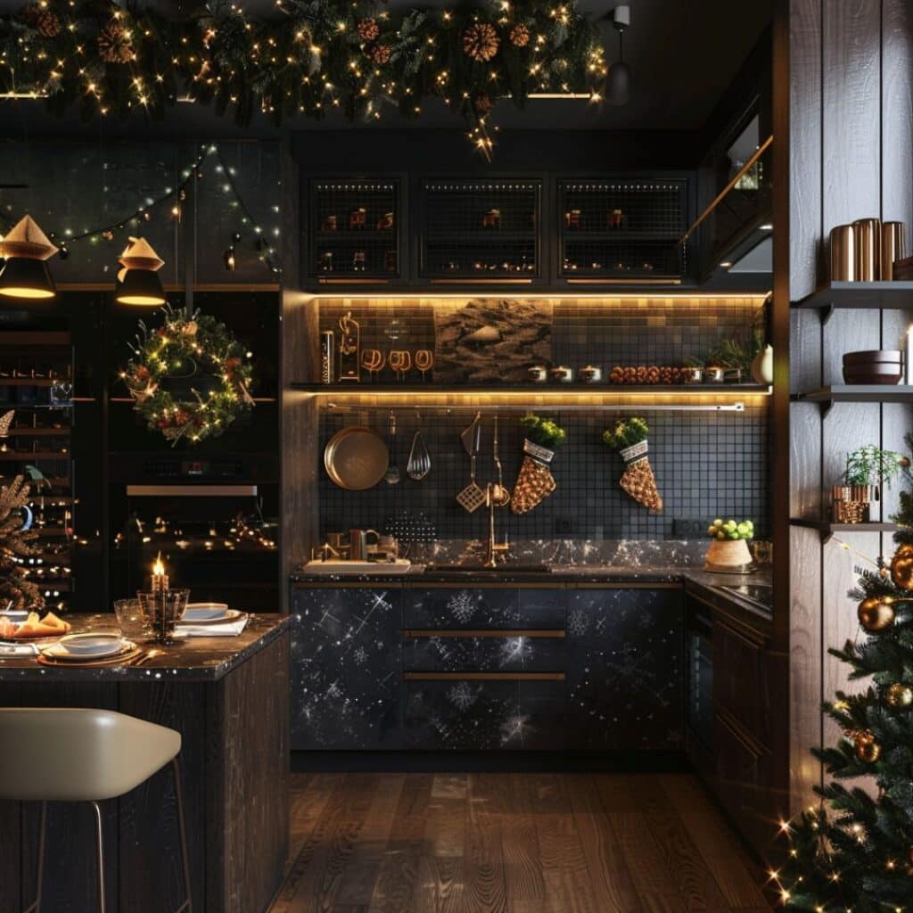 christmas kitchen interior design