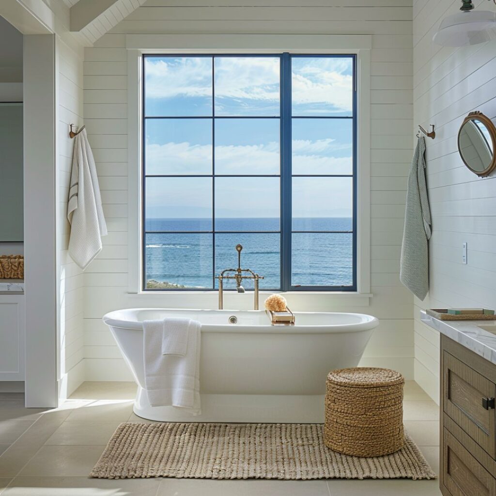 coastal modern bathroom design