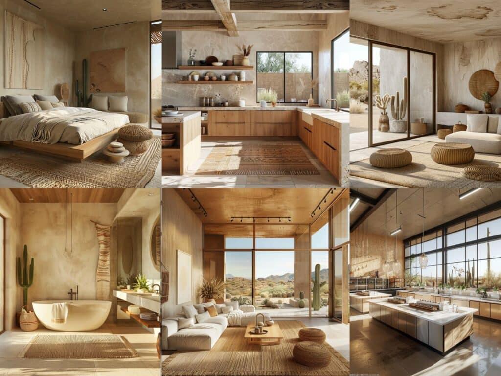 desert modern interior design ideas