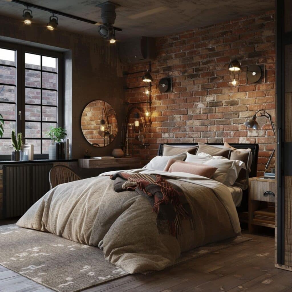 industrial bedroom