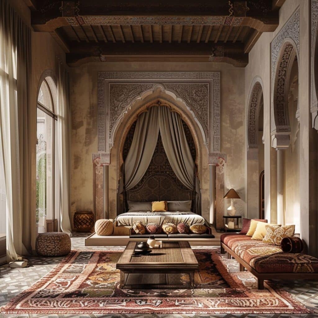 moroccan bedroom interior idea