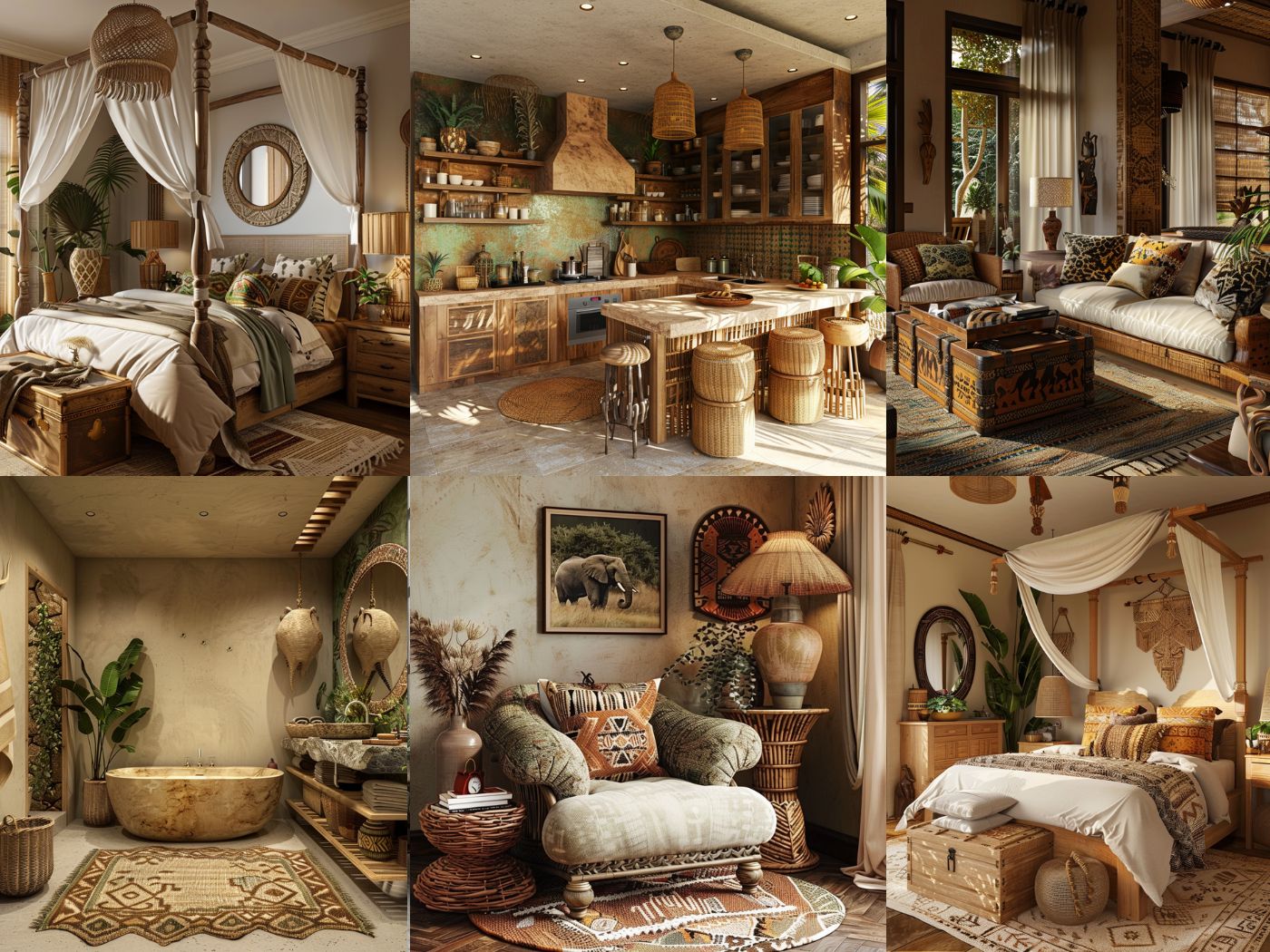 15 Safari Interior Design Ideas: Creating an Elegant and Natural ...