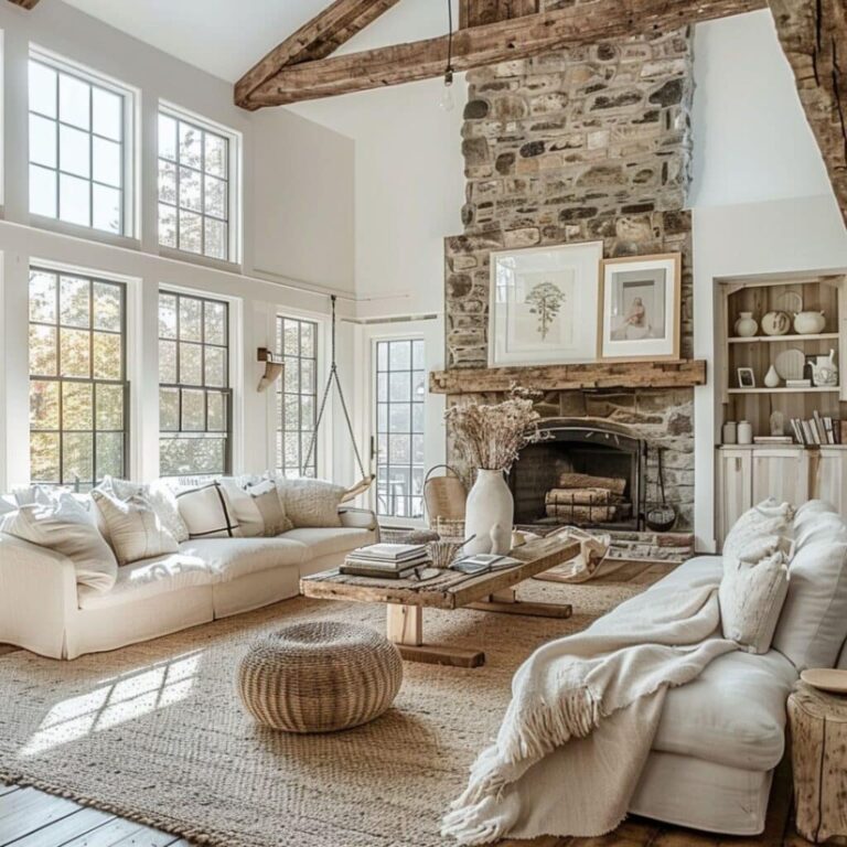 20 Farmhouse Interior Design Ideas: Blending Rustic Charm with Modern ...