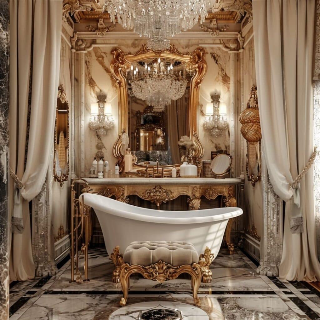 baroque bathroom interior idea