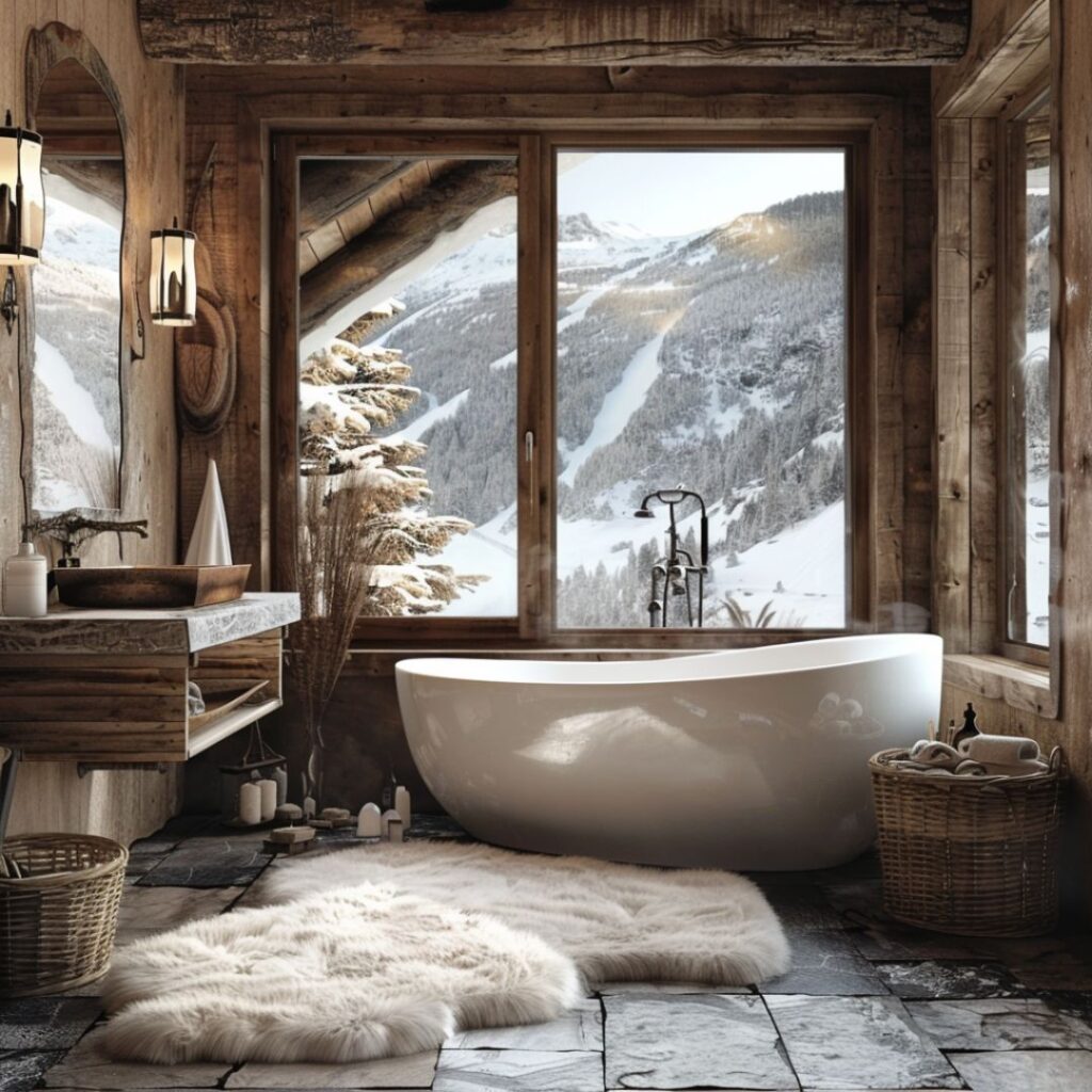 chalet bathroom design