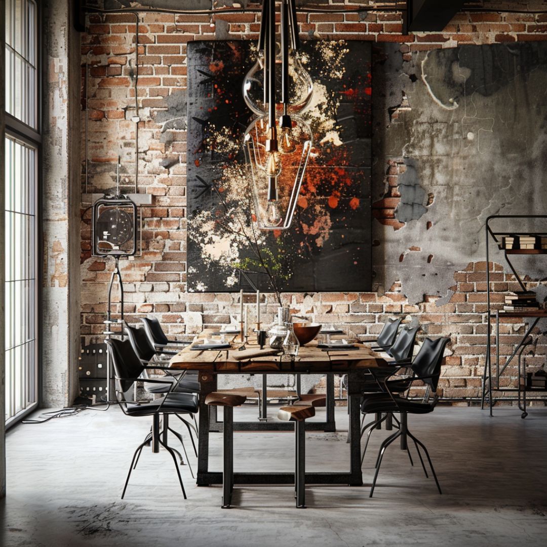 Rustic Coffee Table, Wood and Metal Simple Industrial Modern Center ... - Minimalist Industrial Modern Living Room