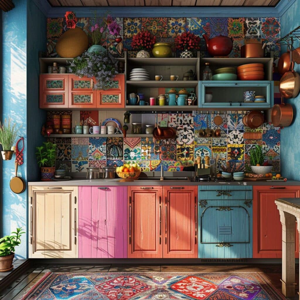 maximalist kitchen interior idea