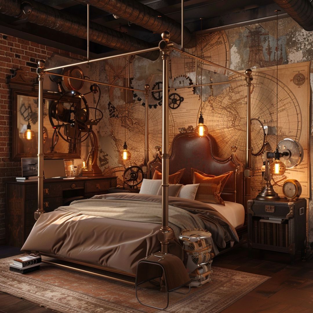 14 Steampunk Interior Design Ideas: Achieve Victorian Elegance with ...