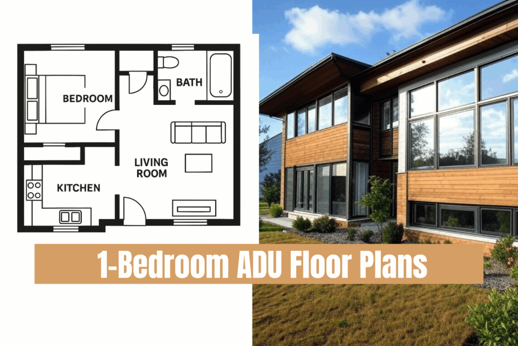1-Bedroom ADU Floor Plans