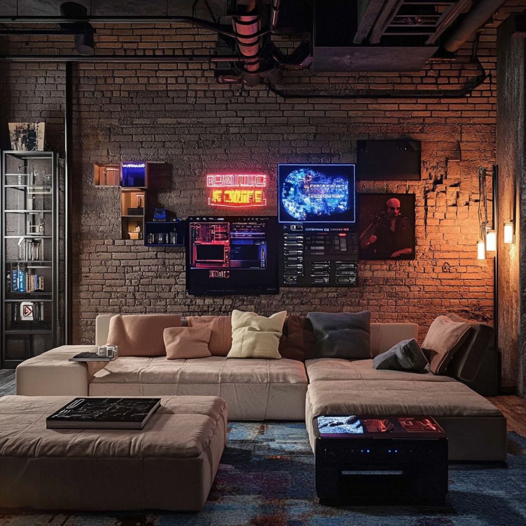 11 Cyberpunk Living Room Ideas: Transform Your Space with Futuristic ...
