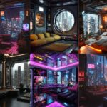 Cyberpunk living room ideas