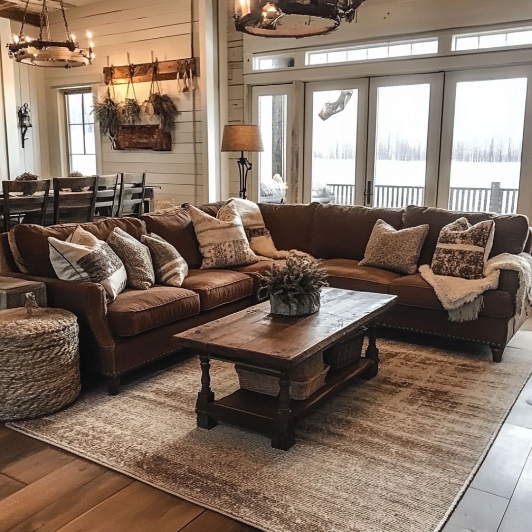 13 Farmhouse Living Room Ideas Blend Rustic Charm with Modern Comfort