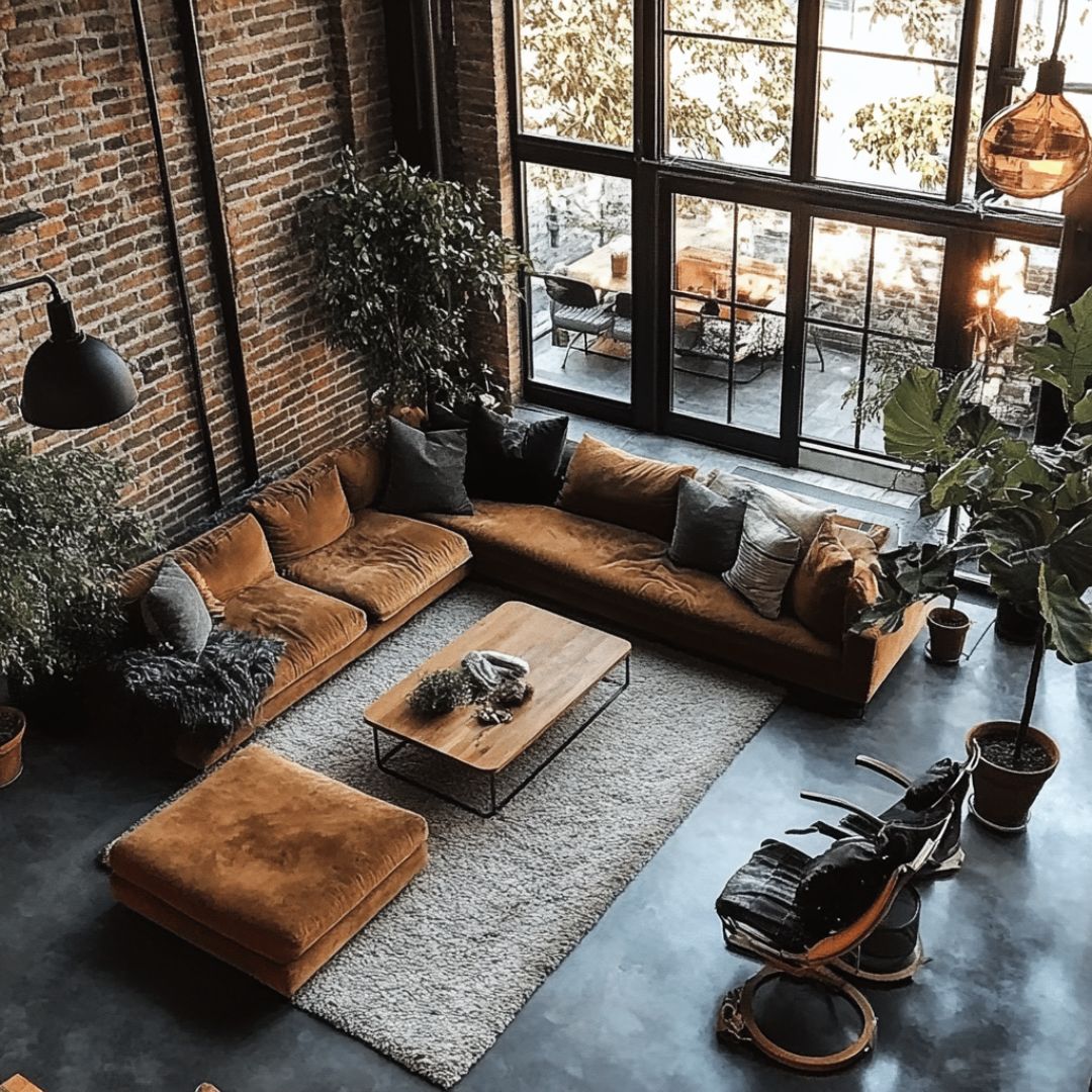 View of 10 Industrial Living Room Ideas: Create a Cozy Yet Stylish Space with ...