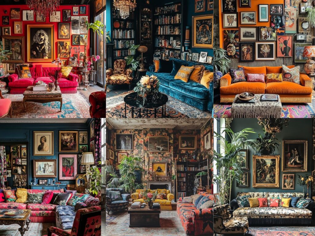 Maximalist living room ideas