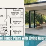 Pool House Plans With Living Quarters