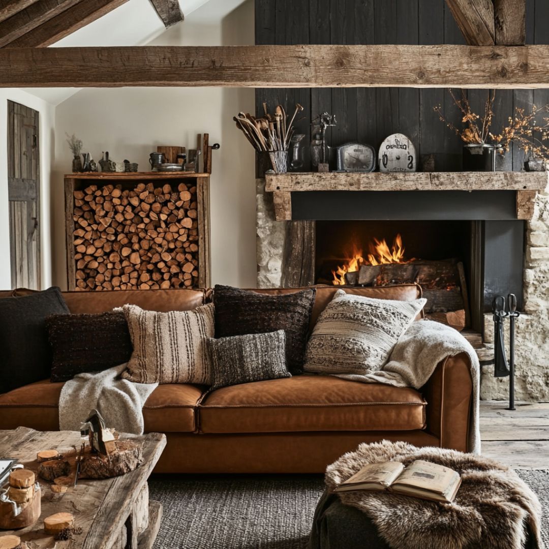 12 Rustic Living Room Ideas: Cozy Charm with Natural Elements and ...
