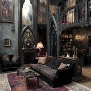 11 Gothic Living Room Ideas: Transform Your Space with Dark Elegance ...