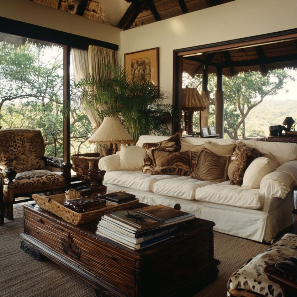 Vintage Safari Living Room Idea