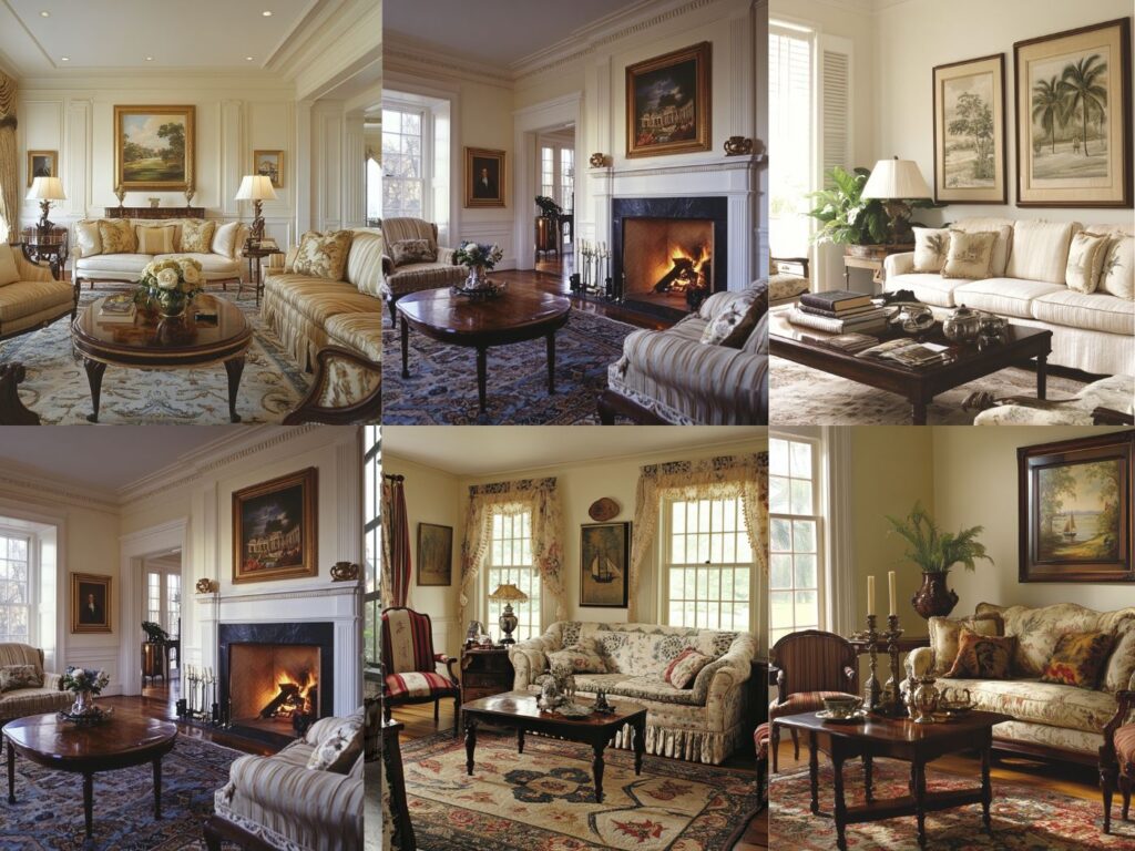 colonial living room ideas