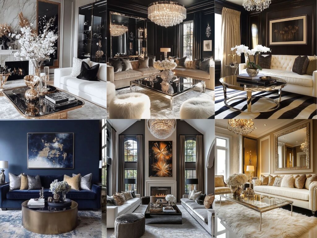 glam living room idea