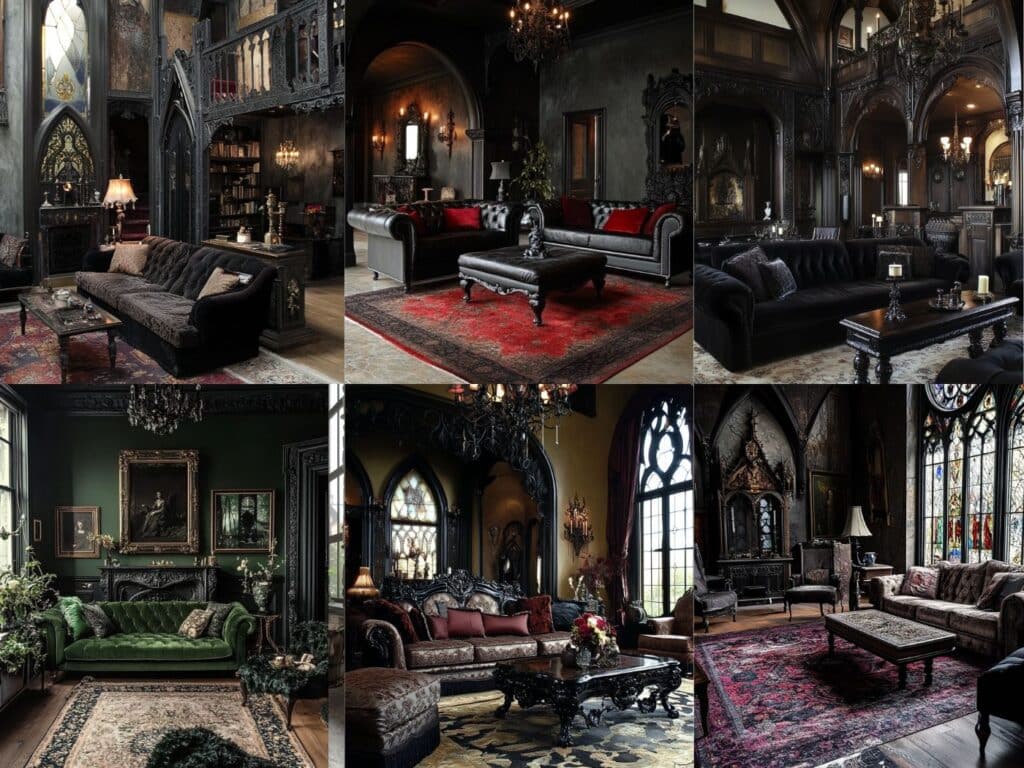 gothic living room ideas