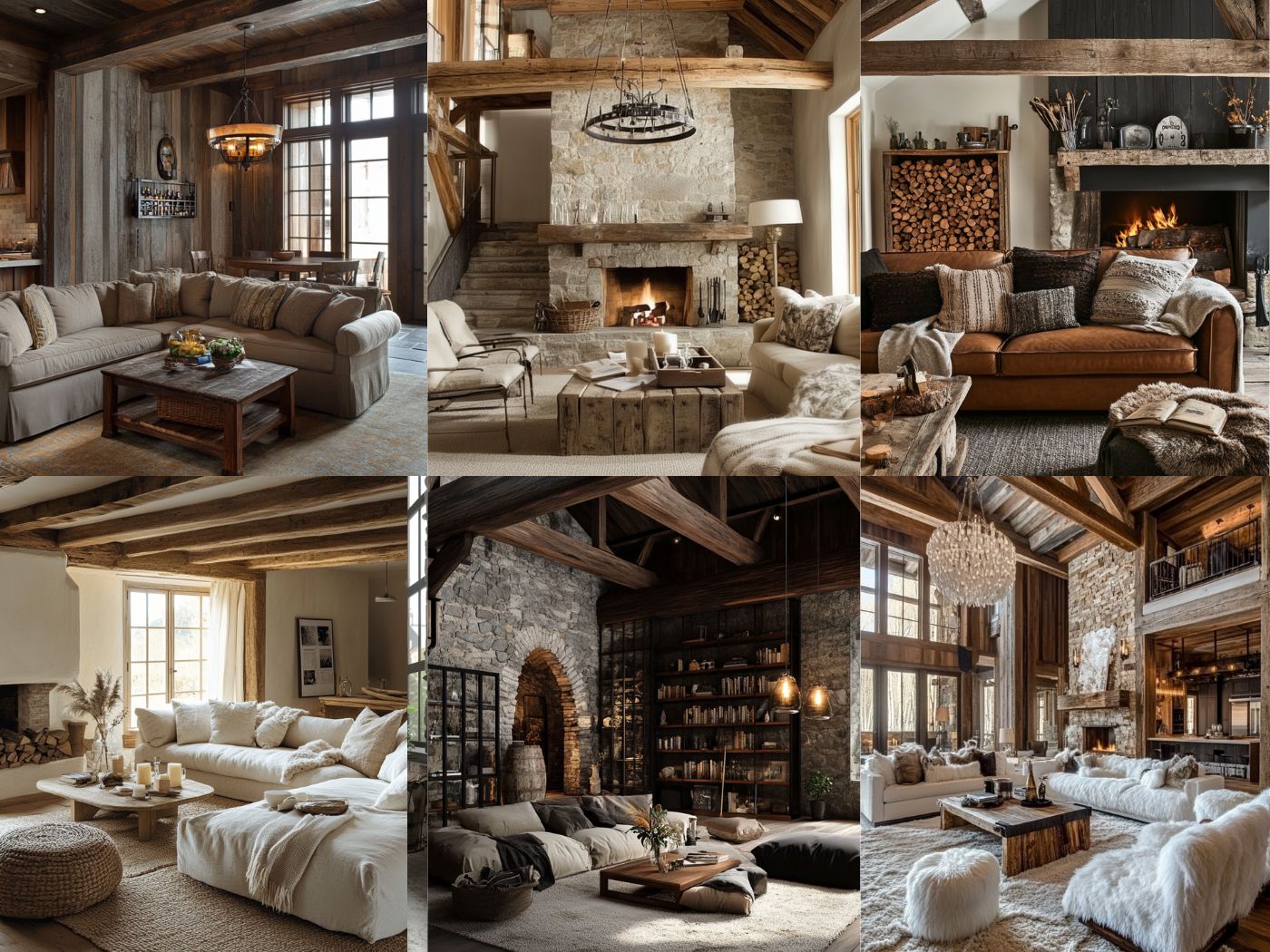 12 Rustic Living Room Ideas: Cozy Charm with Natural Elements and ...