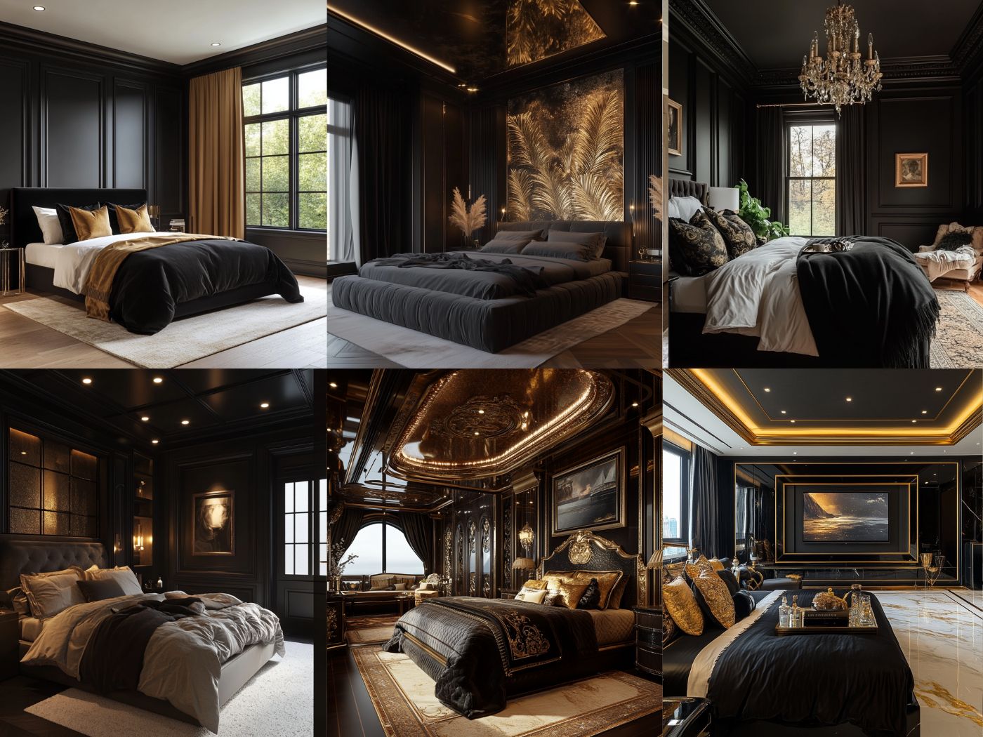 9 Luxurious Black and Gold Bedroom Ideas That Transform Your Space Into ...