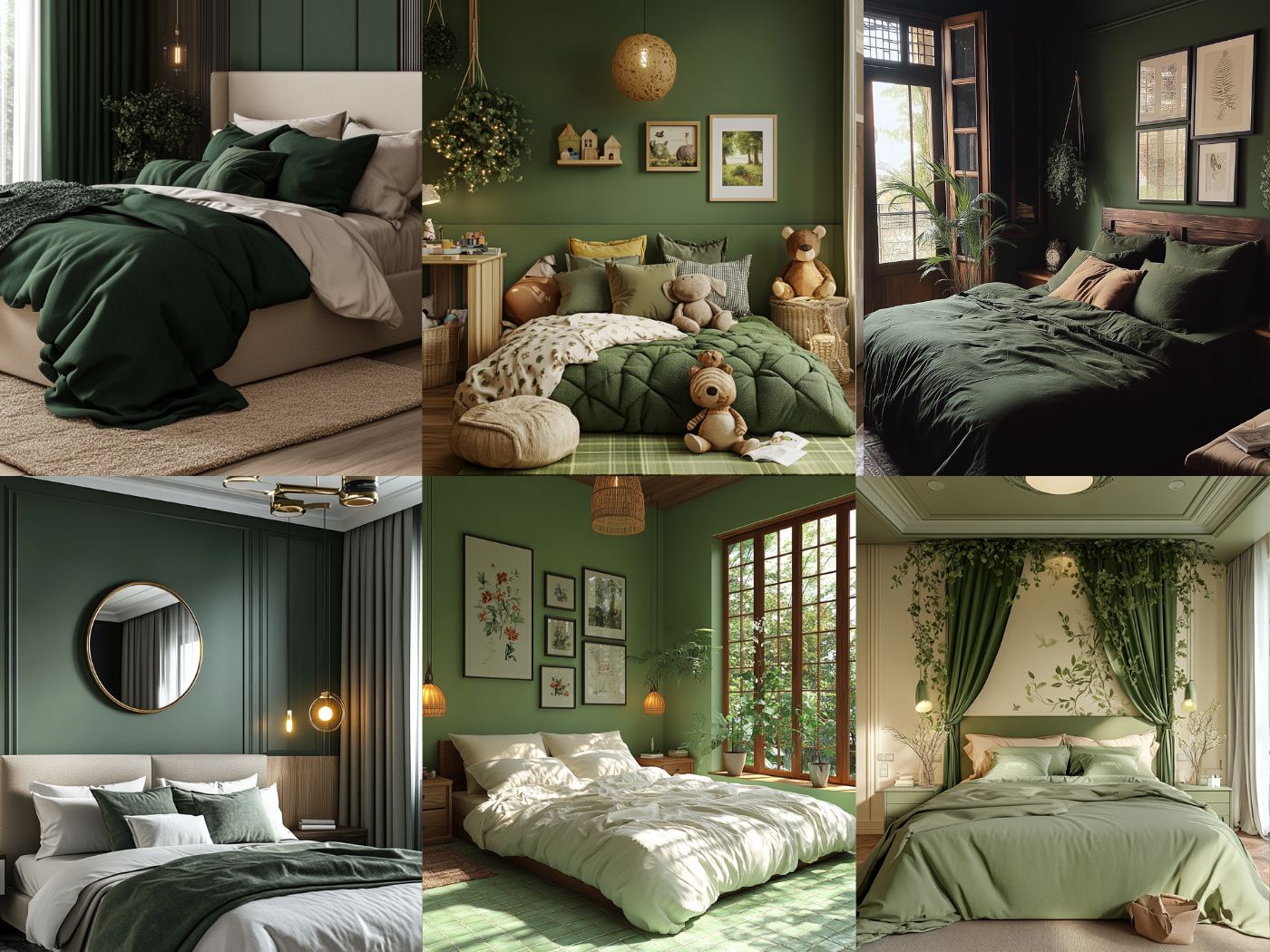 15 Serene Green Bedroom Ideas: Transform Your Space into a Natural ...