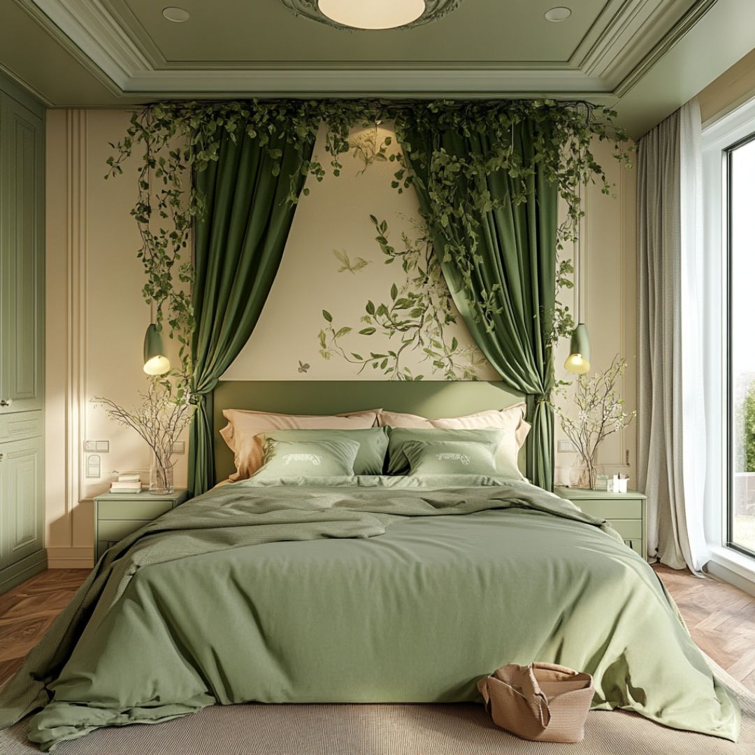 15 Serene Green Bedroom Ideas: Transform Your Space into a Natural ...