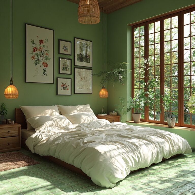 15 Serene Green Bedroom Ideas: Transform Your Space into a Natural ...