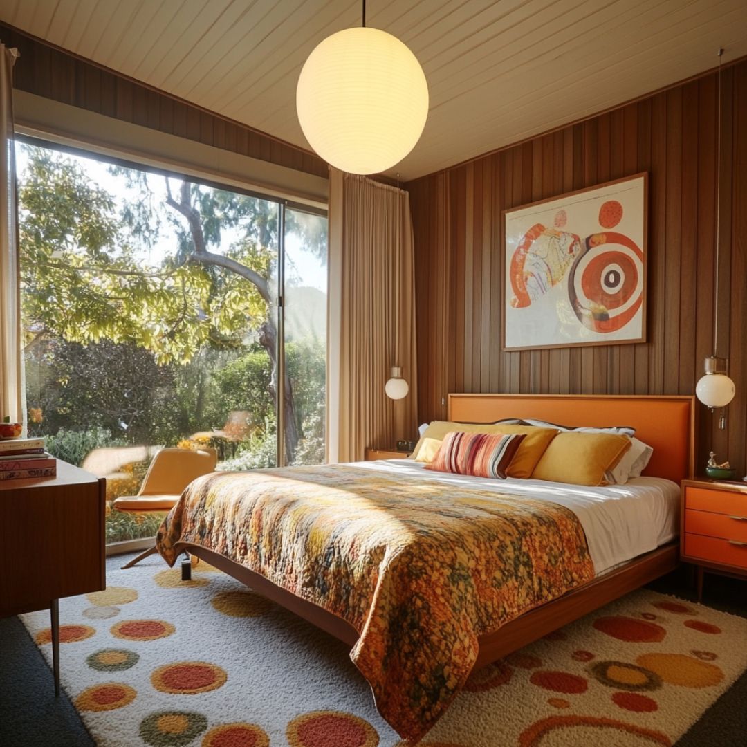 Mid Century Retro Bedroom