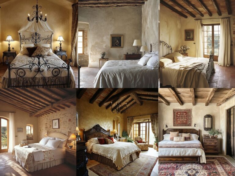 12 Rustic Tuscan Bedroom Ideas: Transform Your Space into an Italian ...