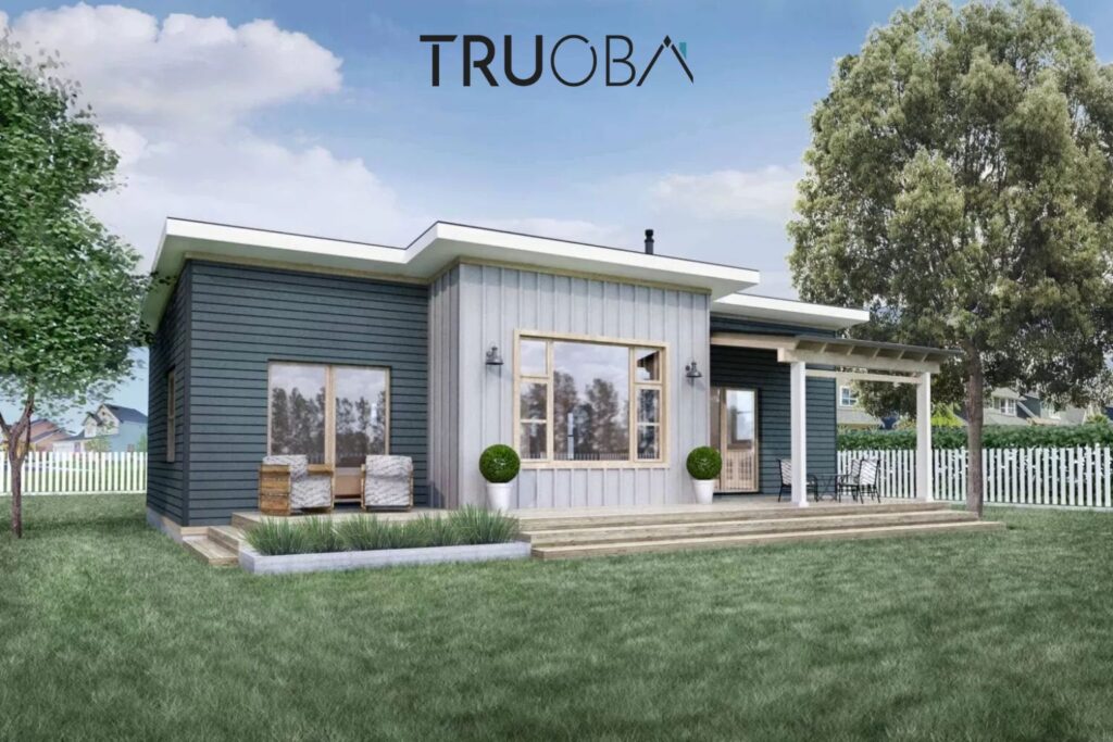 1000 sqft Scandinavian Modern 2-Bedroom 1-Bathroom House Plan