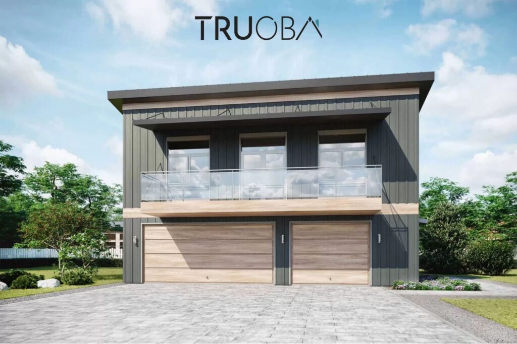 1031 sqft Modern Minimalist 1-Bedroom 1-Bathroom House Plan