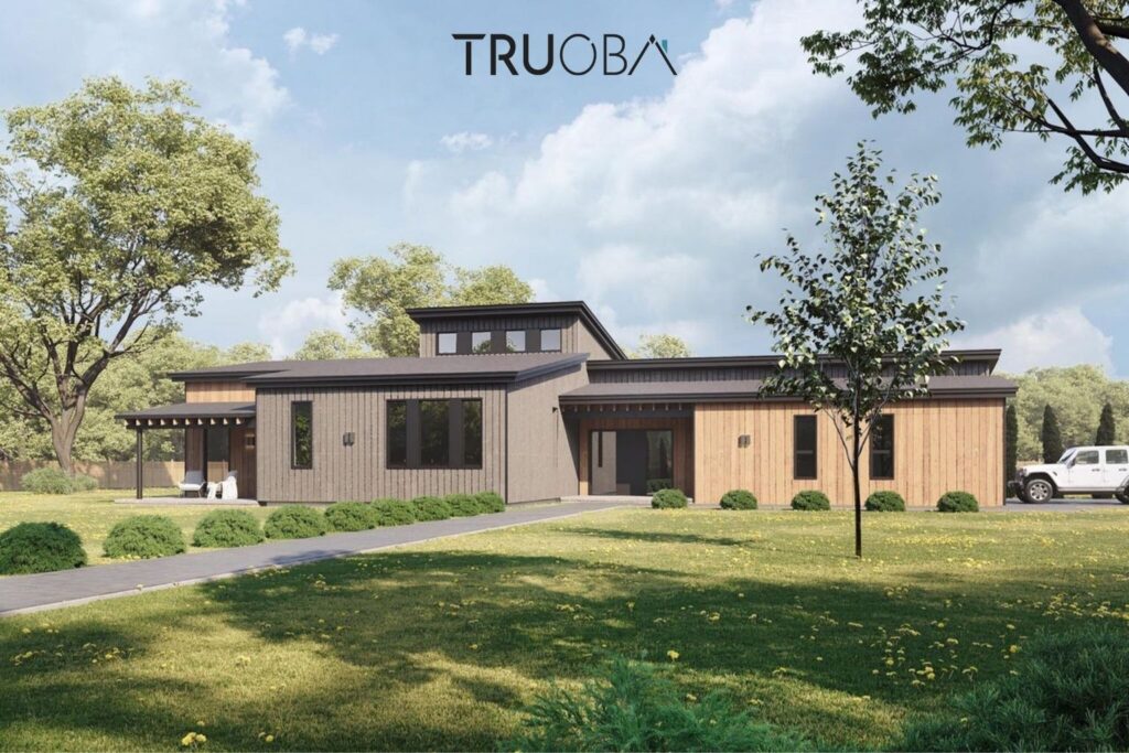 1893 sqft Modern 3-Bedroom 2.5-Bathroom House Plan