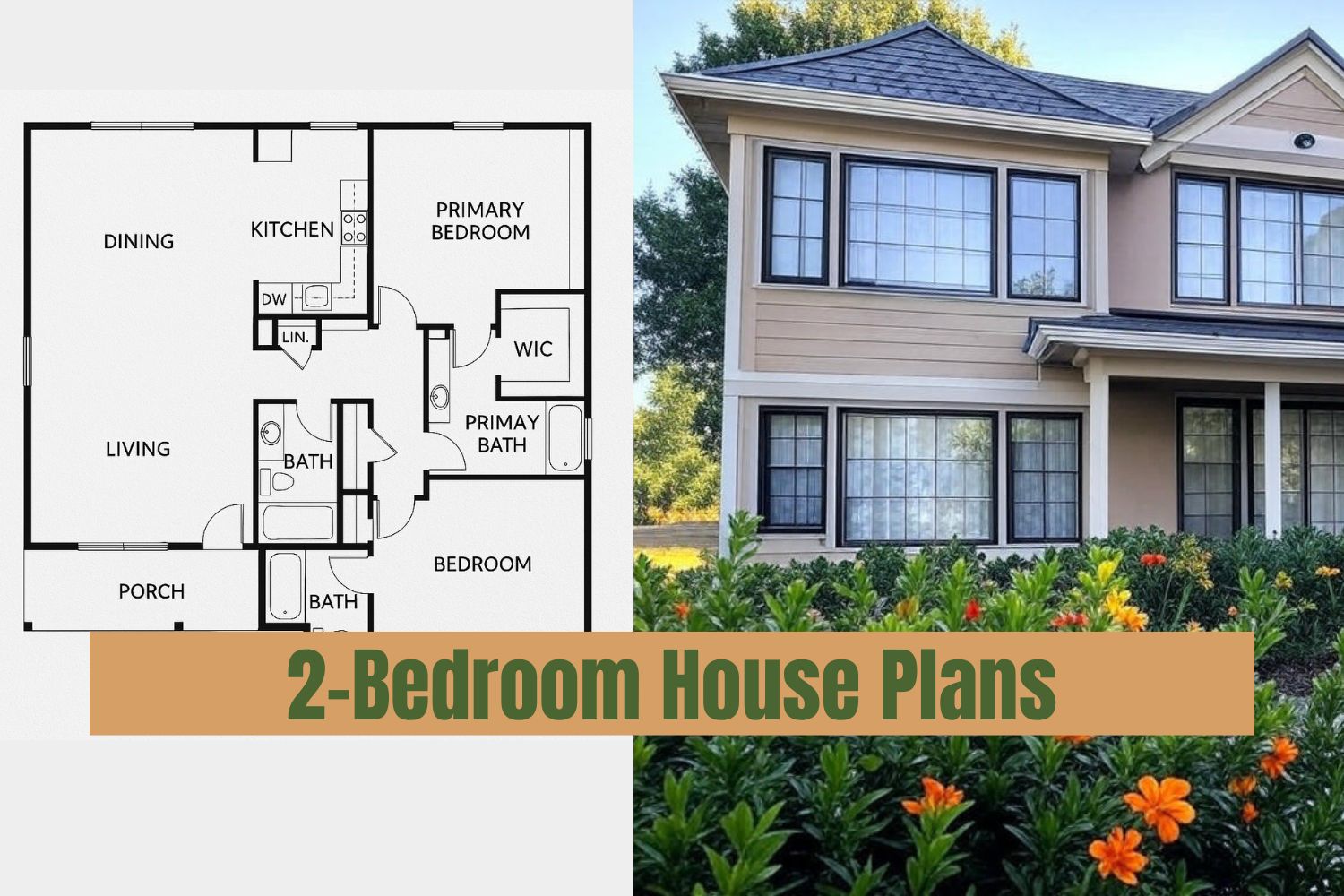 Top 12 2-Bedroom House Plans: Smart Designs, Costs, and Customization ...