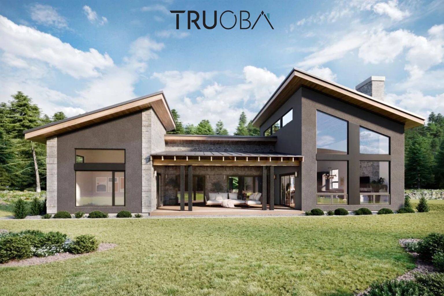 2354 sq/ft Mid-Century Modern 3-Bedroom 2.5-Bathroom House Plan | Florgeous