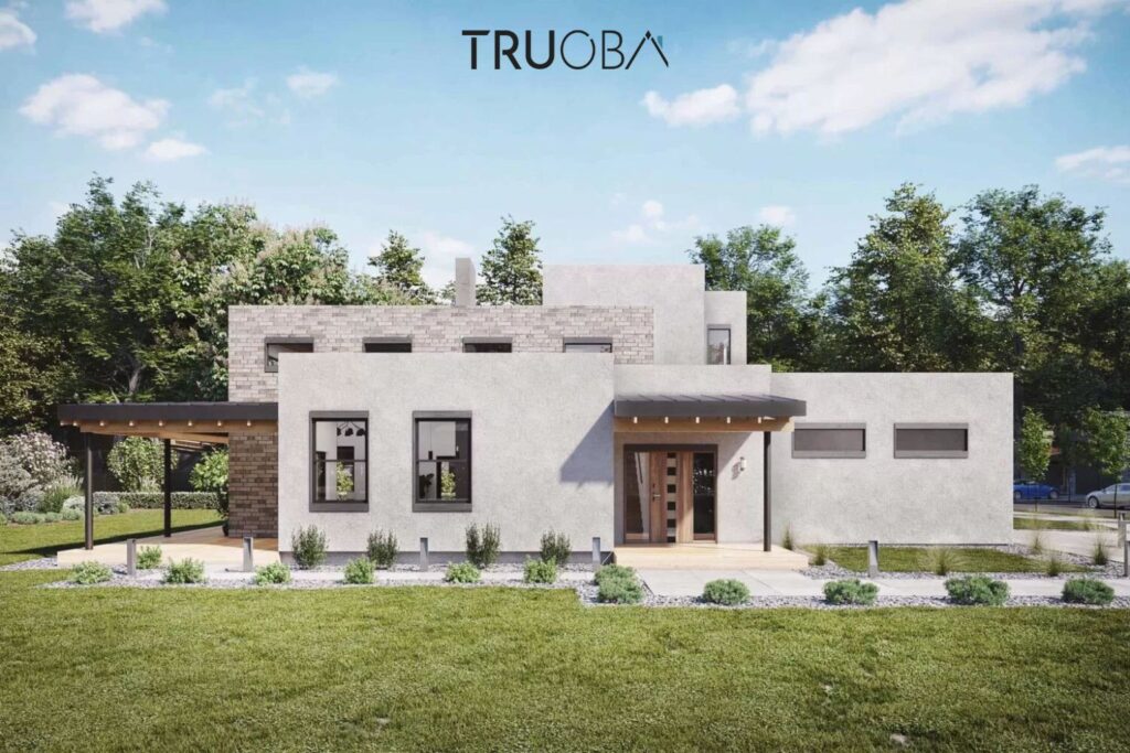 2732 sqft Modern Contemporary 4-Bedroom 3.5-Bathroom House Plan