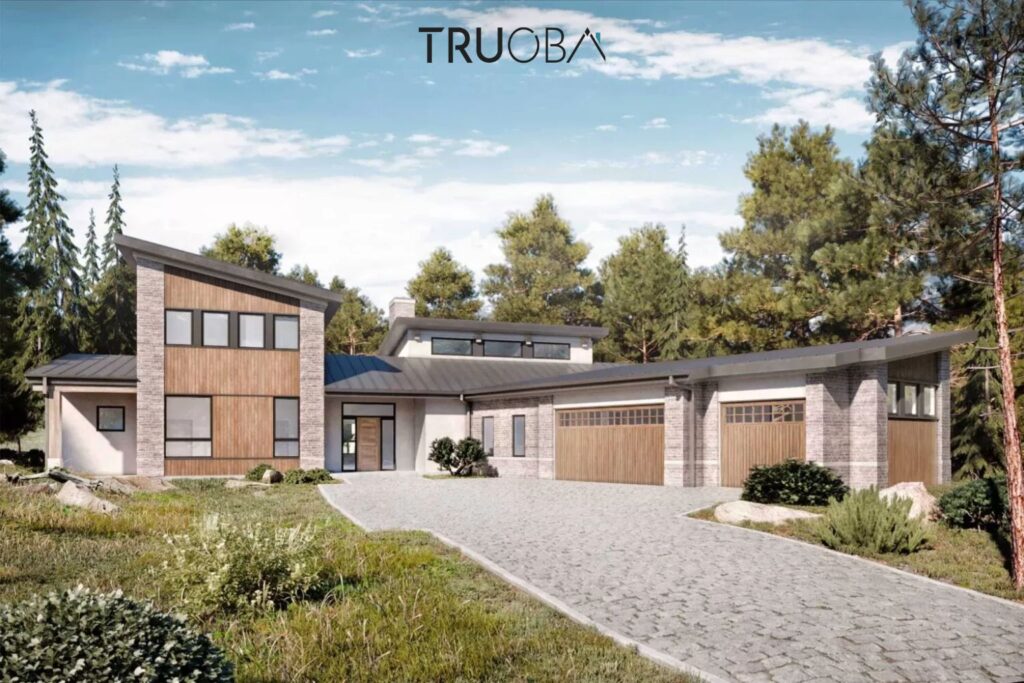 2890 sqft Modern Rustic 4-Bedroom 3.5-Bathroom House Plan