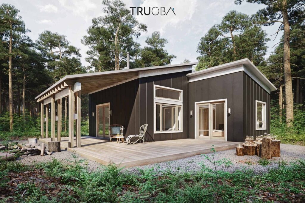 _570 sqft Modern Shed-Style 1-Bedroom 1-Bathroom House Plan_