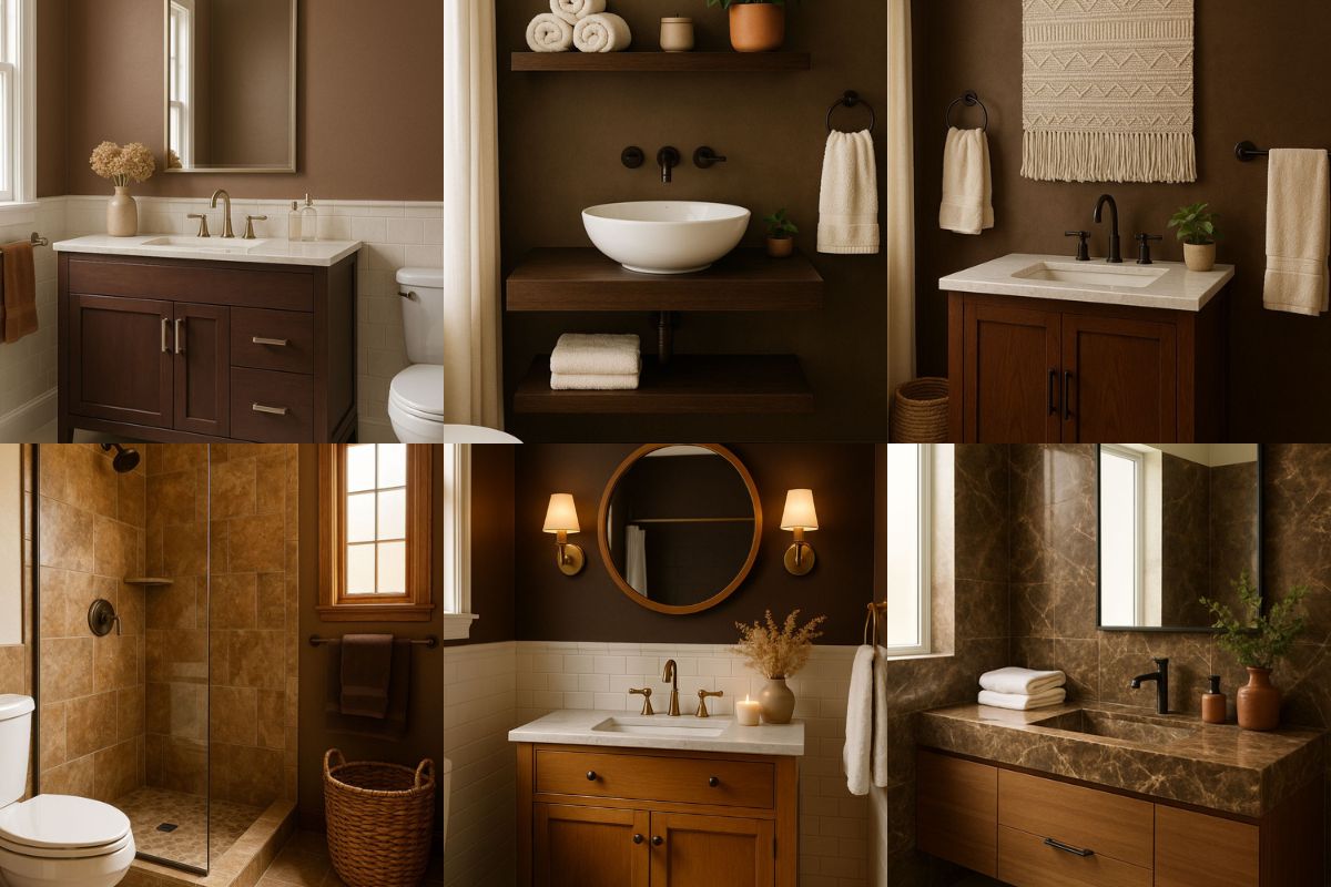 17 Brown Bathroom Ideas: Warm, Elegant, and Naturally Grounding | Florgeous