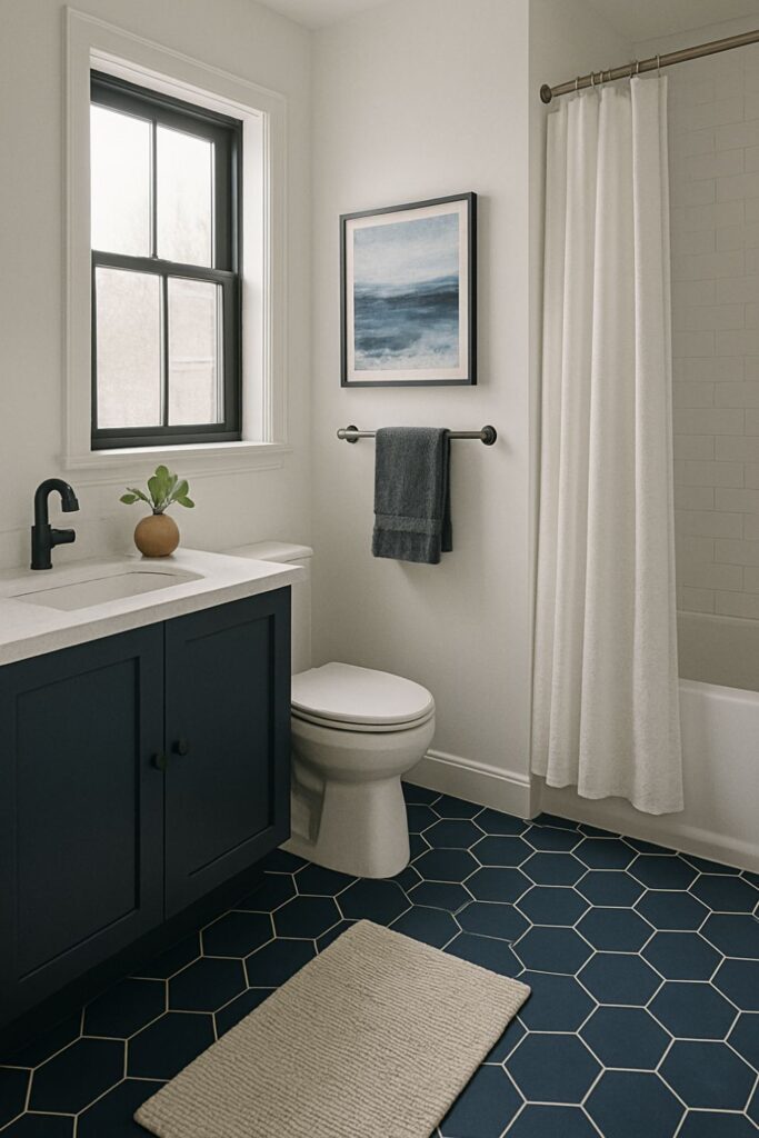 15 Navy Bathroom Ideas: Bold, Calming, and Deeply Sophisticated | Florgeous